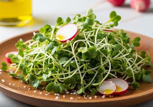 Radish Microgreen Salad